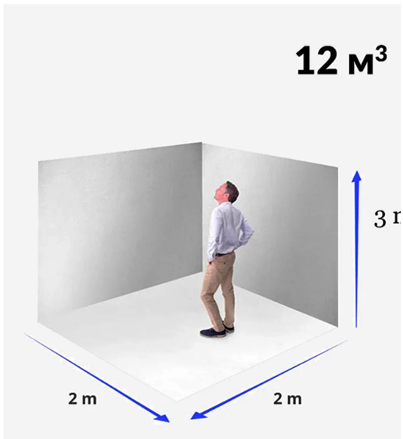 Storage in a 12 m³ block 