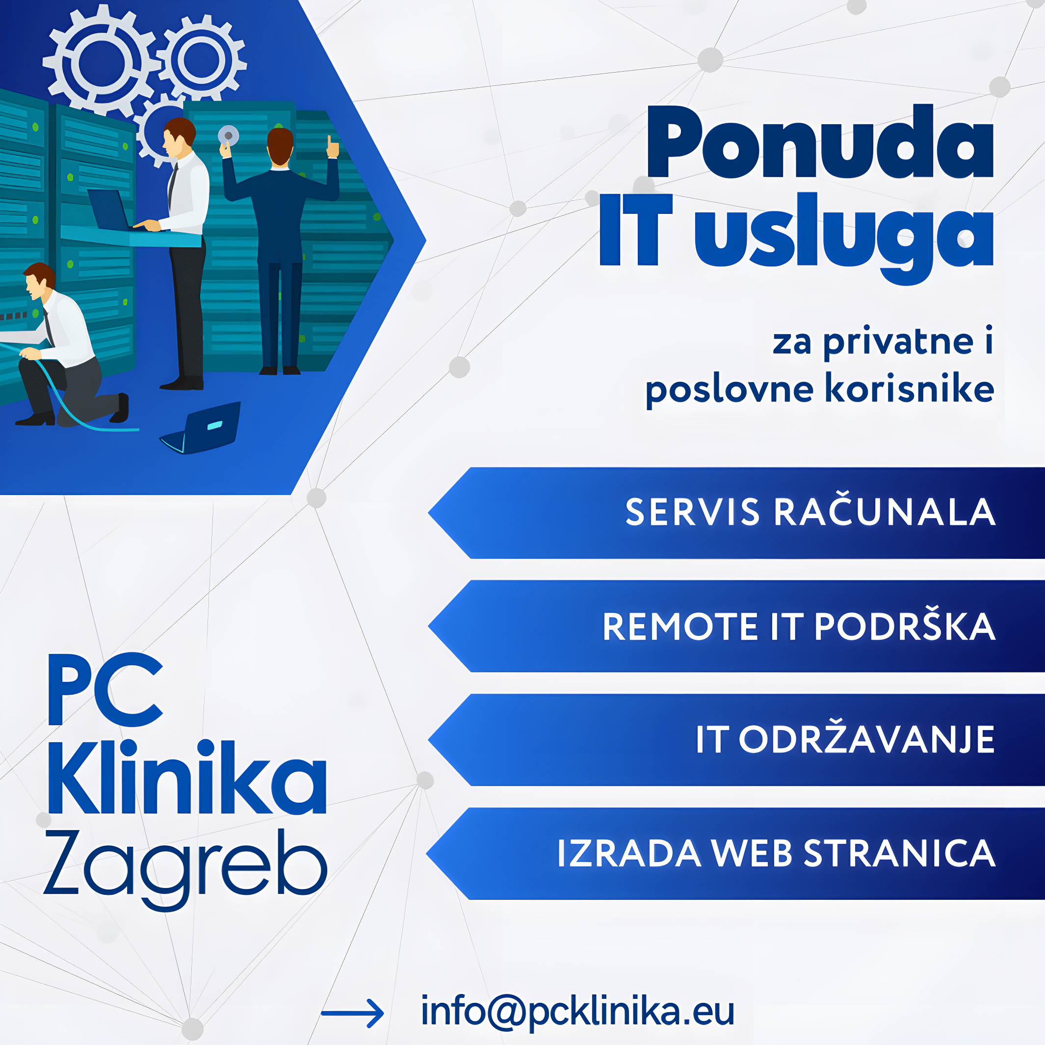 Informaticke usluge za pojedince i tvrtke (PC Klinika)