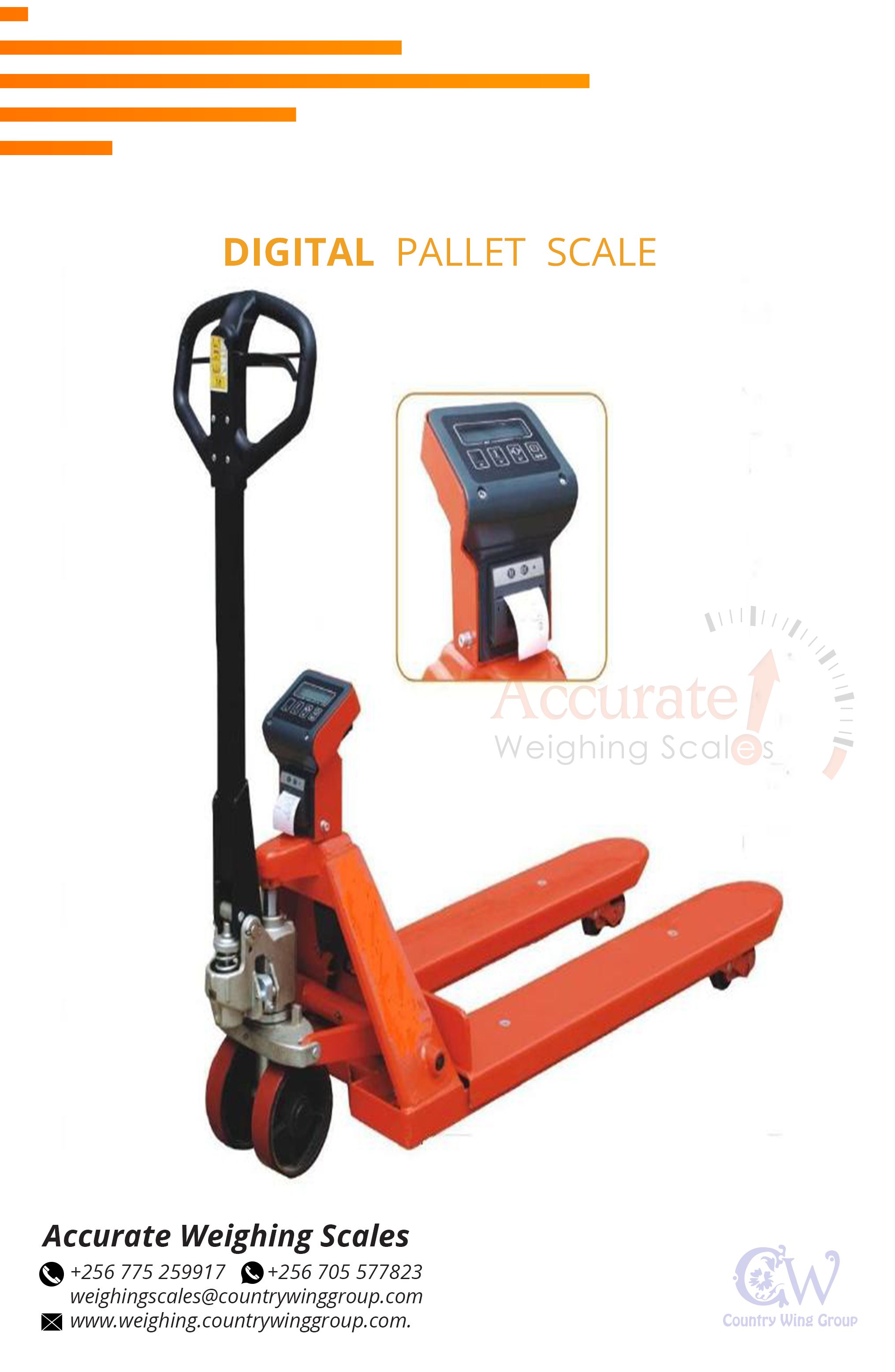 Pallet weghing scales with weight indicators in Kampala Uganda