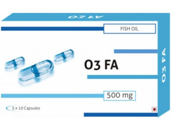 O3FA FISH OIL 500MG CAPSULES