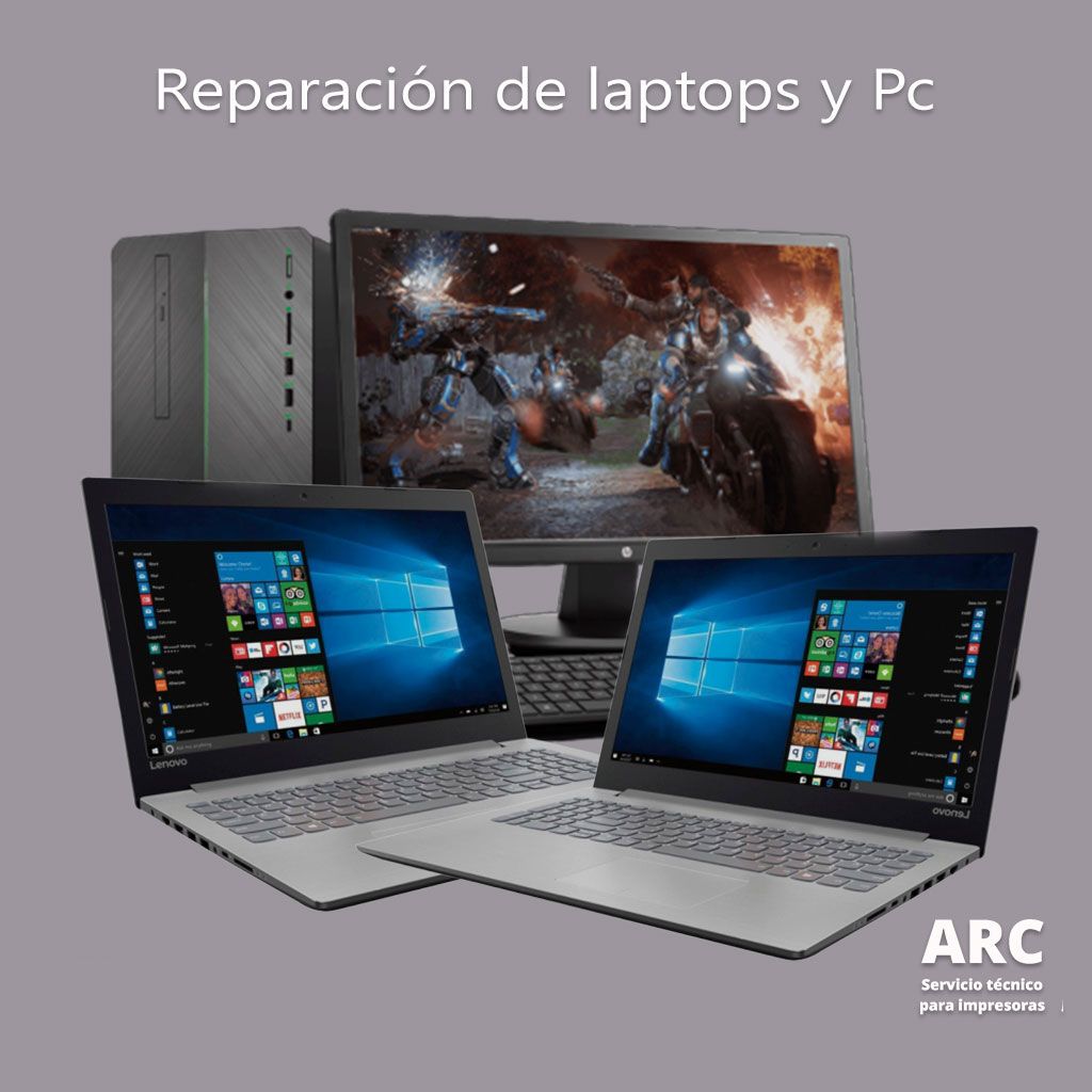 Mantenimiento y reparación de Laptops y PC 