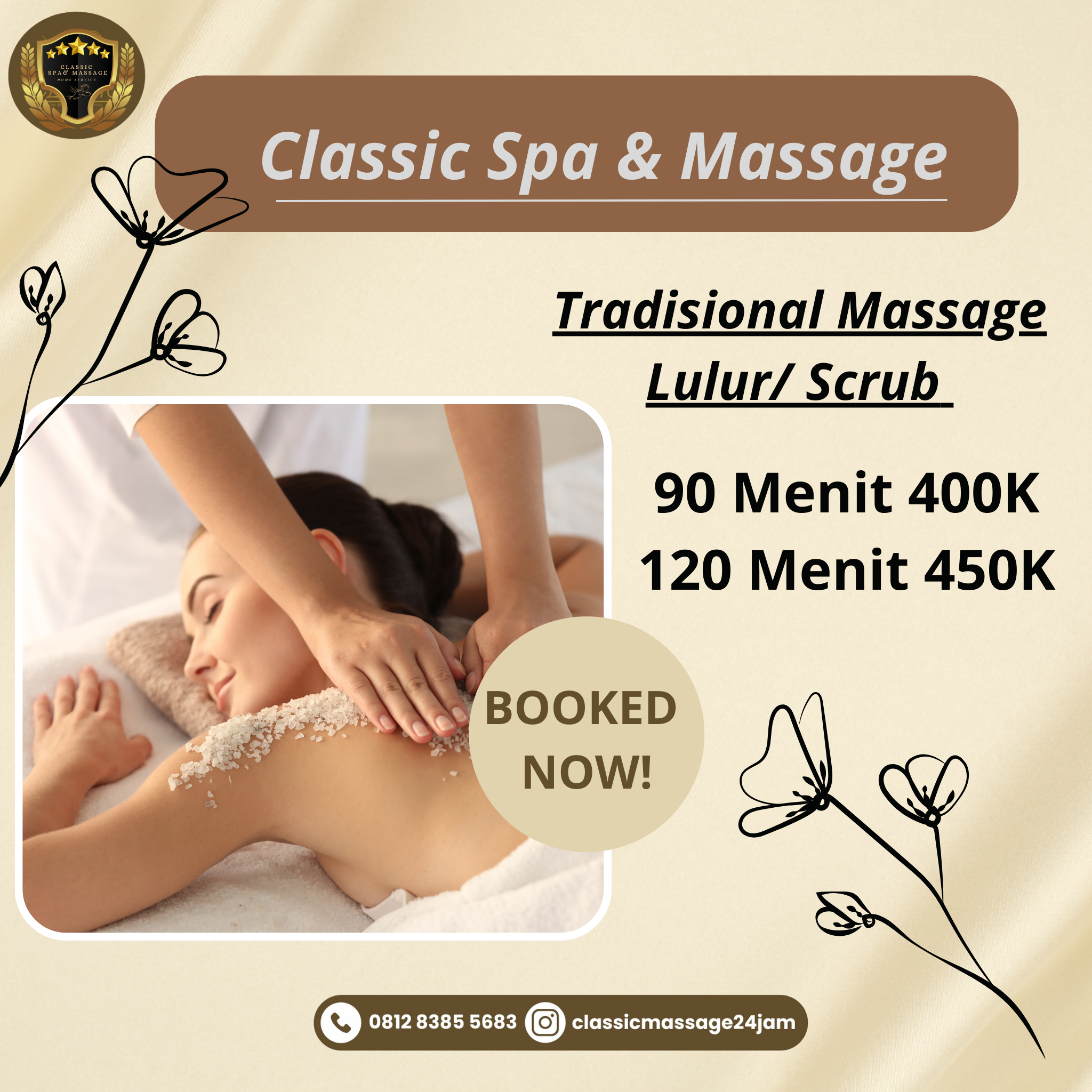 Tradisional Massage + Lulur/Scrub 