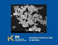 Superfine pre-alloyed powder