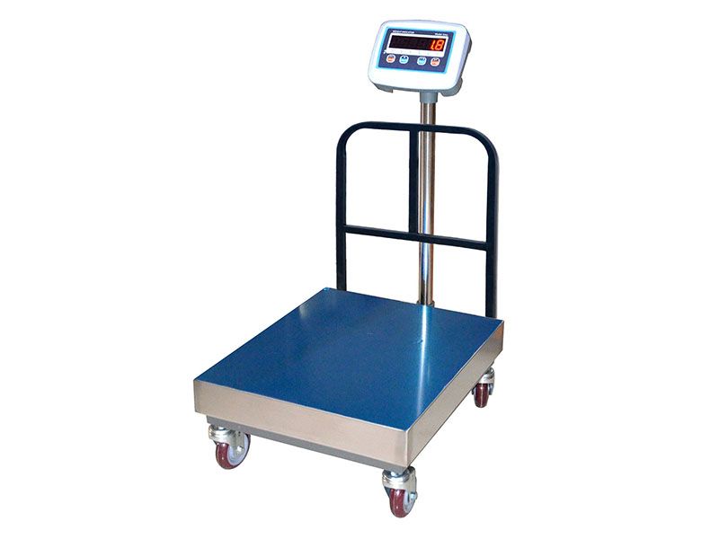 electronic platform digital weighing scale with railing 