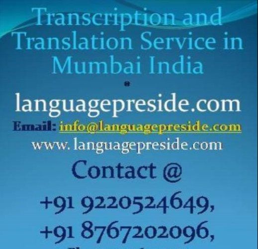 English to Hindi Translation, Transcription, Subtitling and Voice Over Service