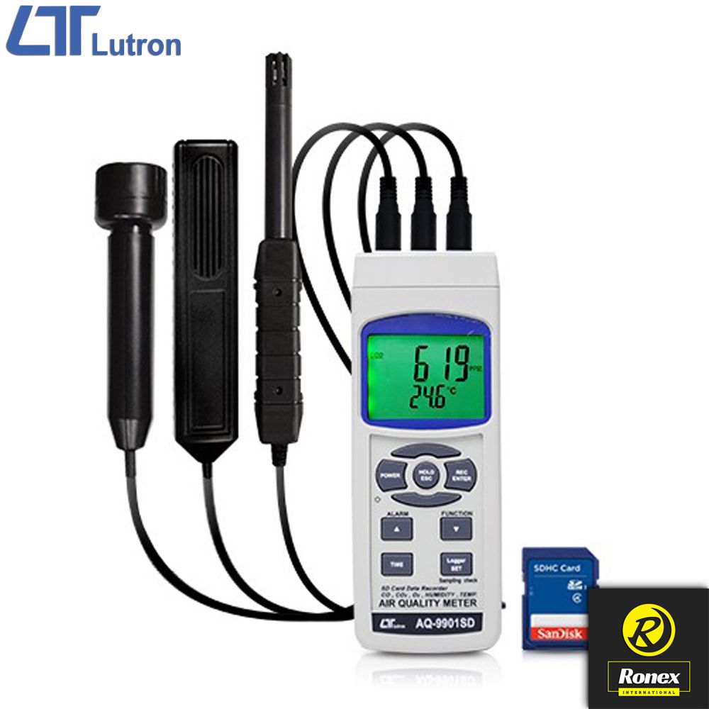 ​Lutron AQ-9901SD 6 in 1 Air Quality Meter