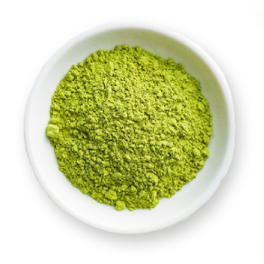 Green matcha tea