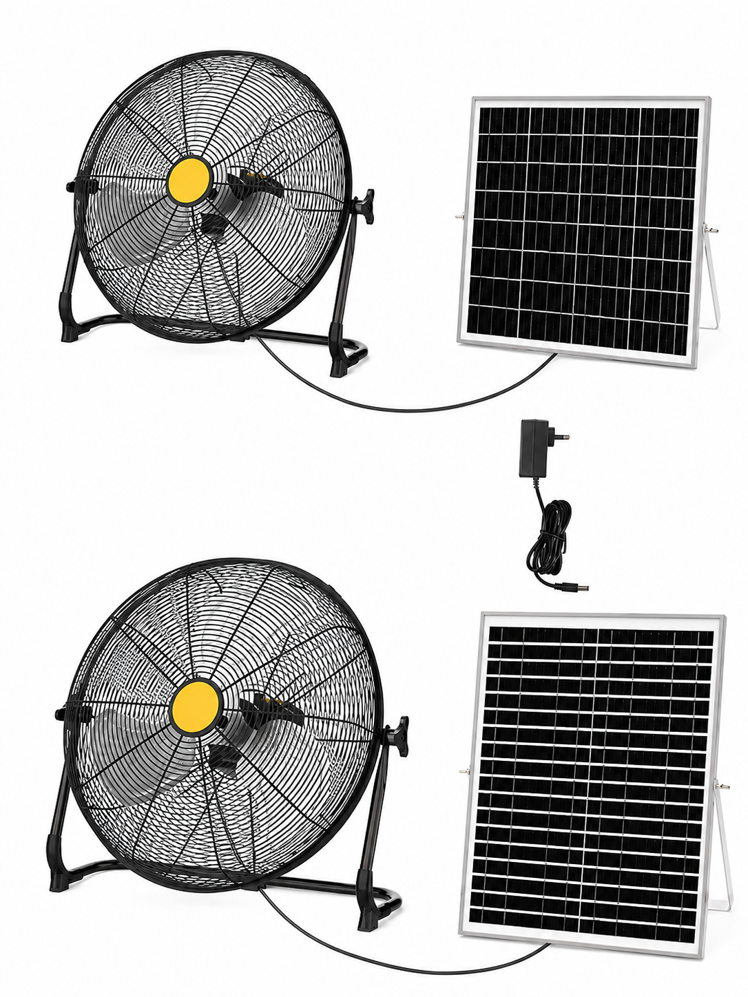 Solar Rechargeable Floor Fan 