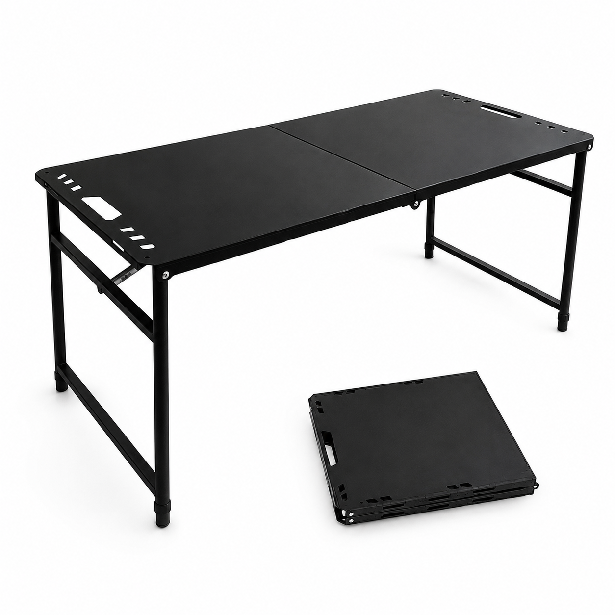 Portable Camping Tactical Table with Gas Spring Assisted Opening 
