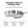 Multi-Purpose Stainless Steel Skillet