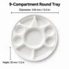 Disposable Sugarcane Bagasse Compartment Food Trays