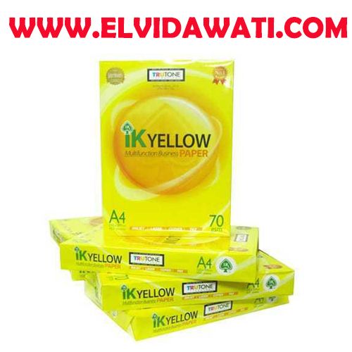 IK Yellow A4 Copy Paper 70gsm,75gsm,80gsm