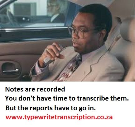 Transcription, proofreading and editing services