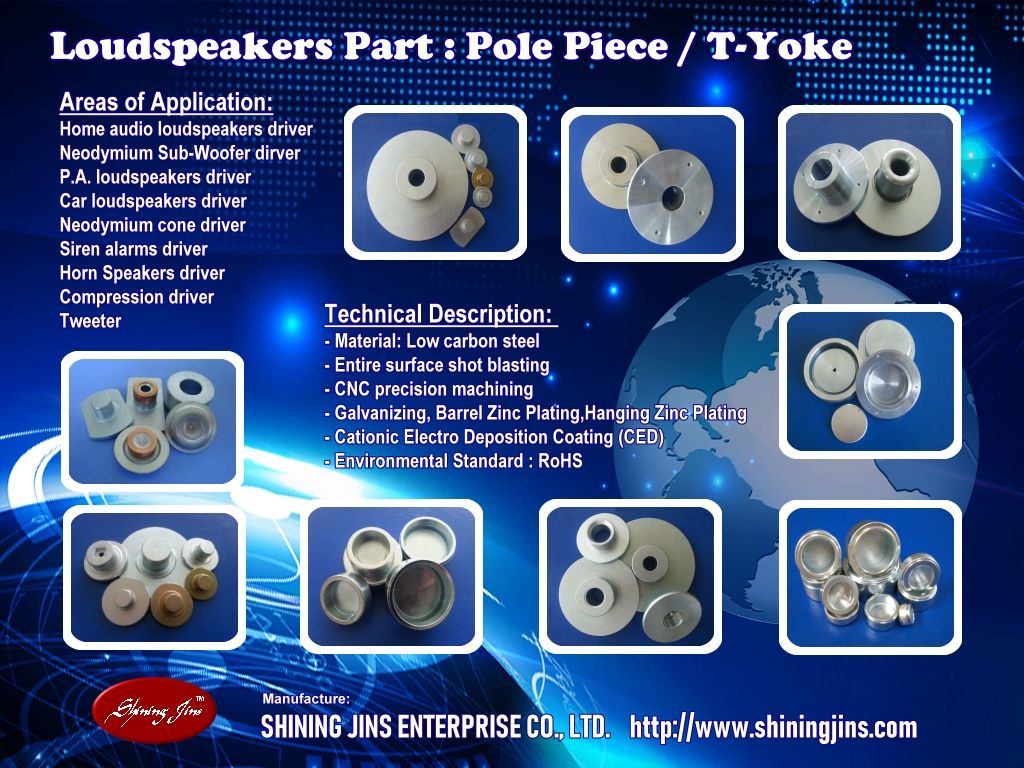 Speakers part Washer and T-Yoke made in Taiwan