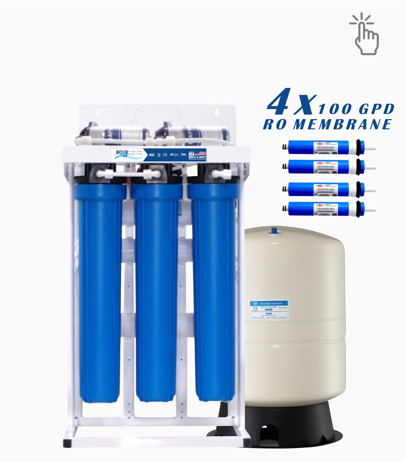 AQUA water filter 200 gpd reverse osmosis system 