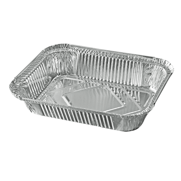 Rectangle High Quality Aluminum foil container with lid 