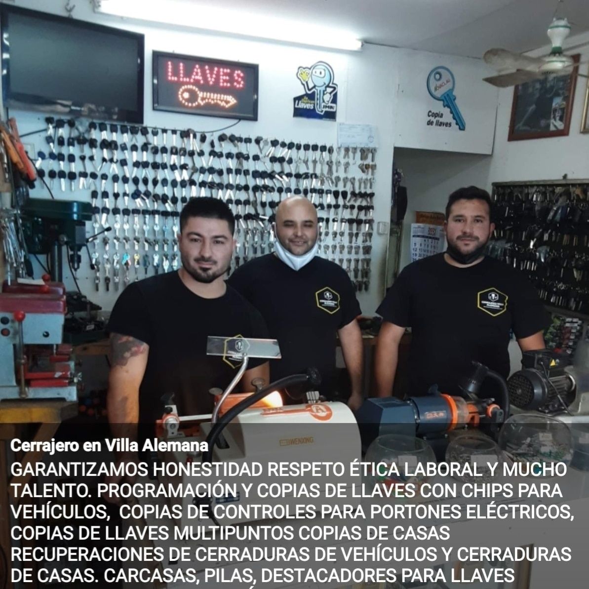 CERRAJERO Y COPIAS DE LLAVES DE VEHÍCULOS Y CASAS EL MAGNI 